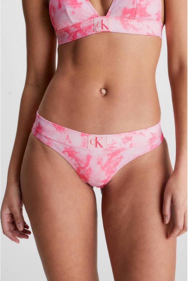Calvin Klein high waist bikinibroekje roze