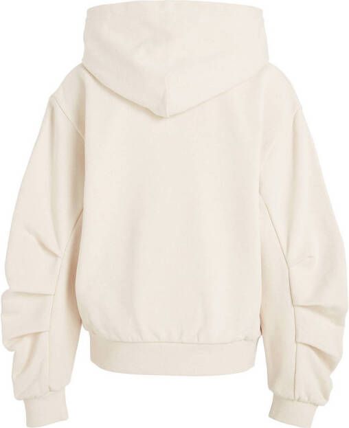 Calvin Klein hoodie met biologisch katoen ecru