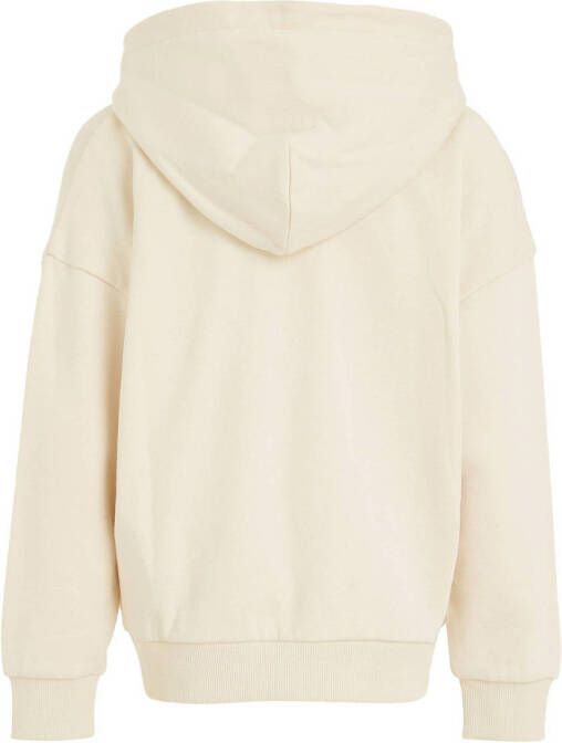 Calvin Klein hoodie met logo ecru