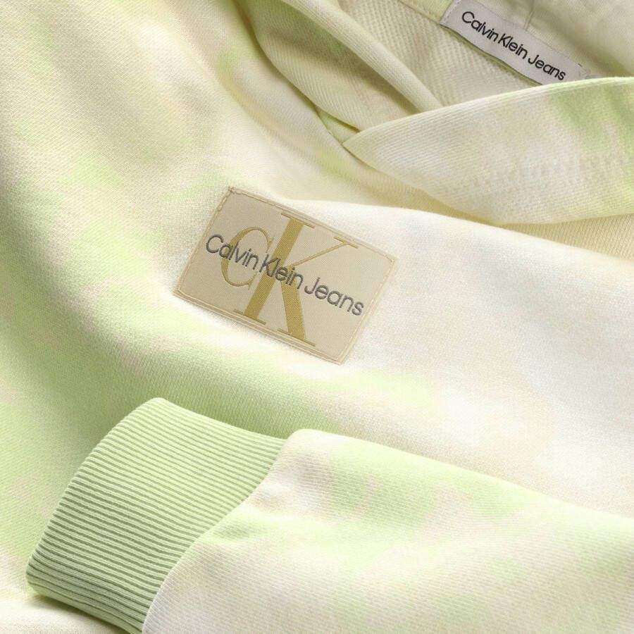 Calvin Klein hoodie met logo ecru geel