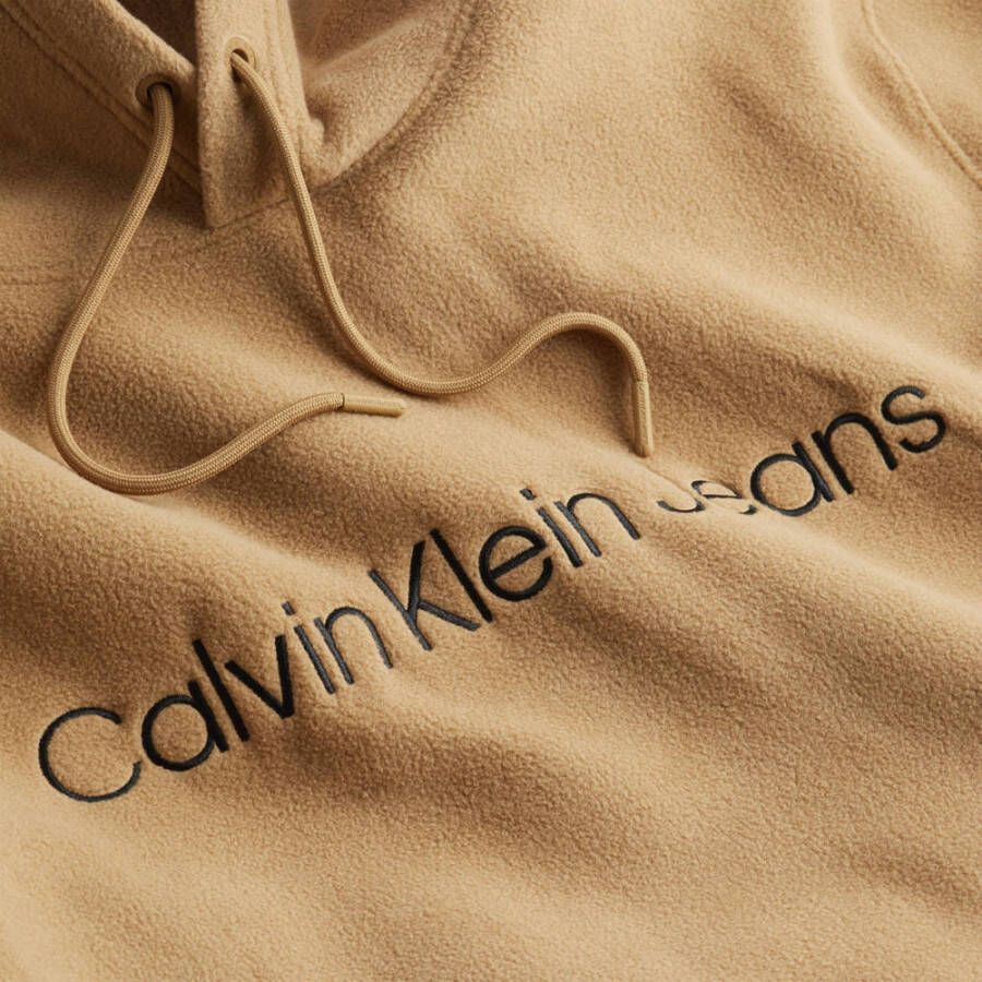 CALVIN KLEIN JEANS hoodie met logo timeless camel