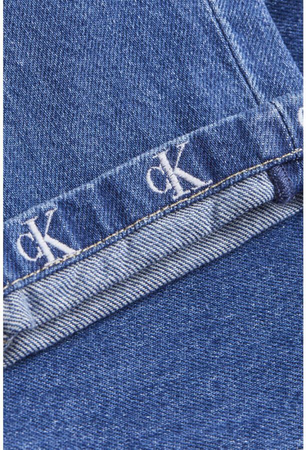 CALVIN KLEIN JEANS high waist mom jeans met borduursels denim medium