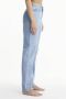 CALVIN KLEIN JEANS high waist straight fit jeans met patches denim light - Thumbnail 3