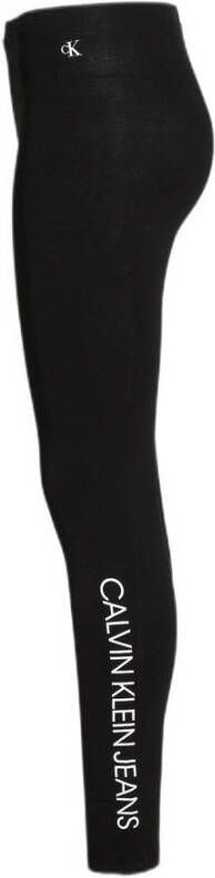 CALVIN KLEIN JEANS legging met logo zwart wit