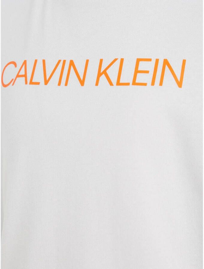 CALVIN KLEIN JEANS T-shirt met biologisch katoen lichtgrijs