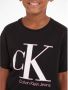 Calvin Klein Jeans T-shirt met biologisch katoen zwart Logo 116 - Thumbnail 4