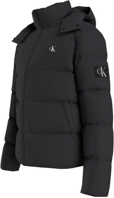 CALVIN KLEIN JEANS winterjas van gerecycled polyester zwart