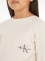 Calvin Klein longsleeve met logo ecru Meisjes Stretchkatoen Ronde hals 152 - Thumbnail 3