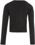Calvin Klein longsleeve met logo zwart Meisjes Stretchkatoen Ronde hals 128 - Thumbnail 2