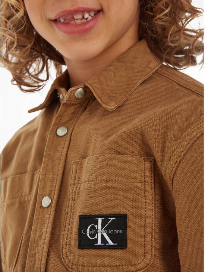 Calvin Klein overshirt bruin