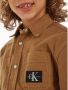 Calvin Klein overshirt bruin Overhemd Jongens Katoen Klassieke kraag Effen 152 - Thumbnail 3