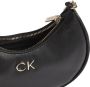 Calvin Klein Zwarte polyester schoudertas met ketting Black Dames - Thumbnail 4
