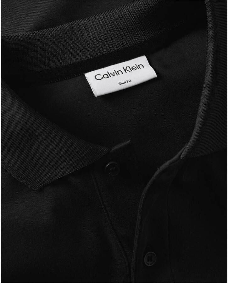Calvin Klein slim fit polo black