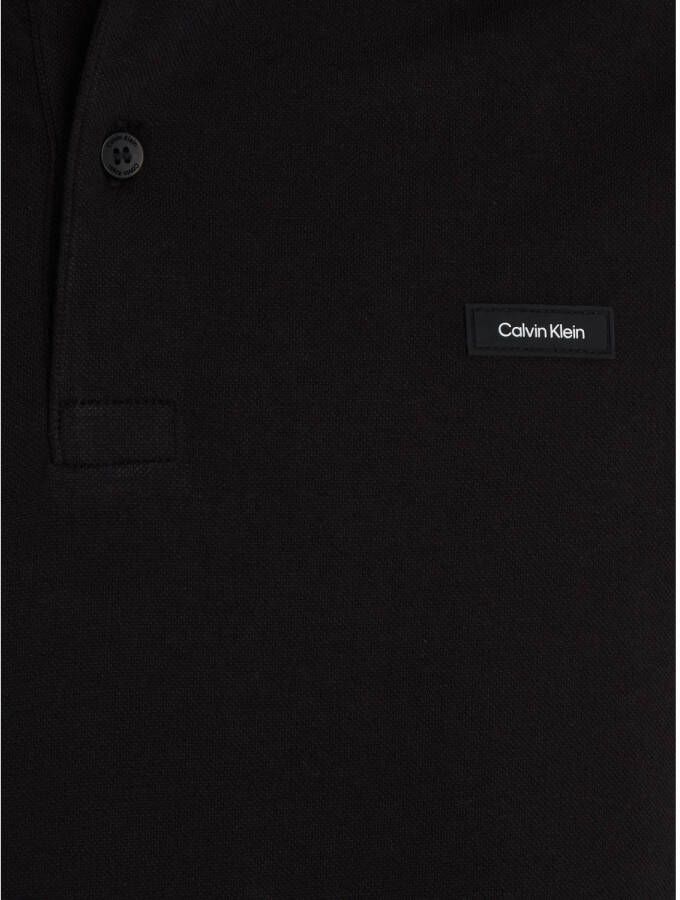 Calvin Klein slim fit polo met biologisch katoen black