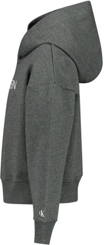 Calvin Klein hoodie met logo grijs