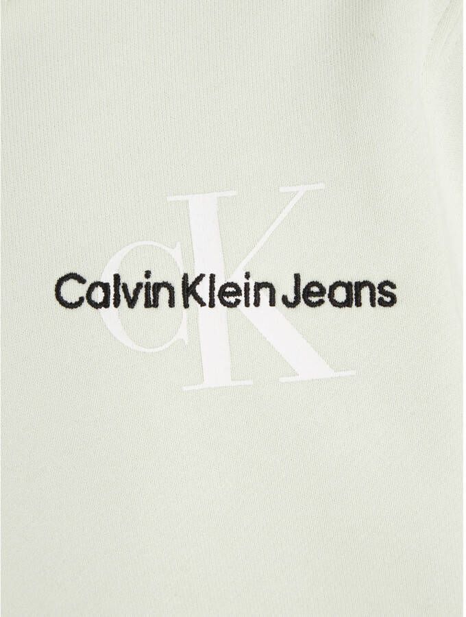 Calvin Klein unisex hoodie met logo licht mintgroen