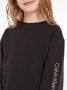 Calvin Klein sweater met logo zwart Logo 116 | Sweater van - Thumbnail 3
