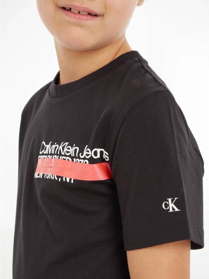Calvin Klein T-shirt met biologisch katoen zwart