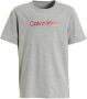 Calvin Klein T-shirt set van 2 zwart grijs melange Jongens Katoen Ronde hals 128-140 - Thumbnail 2
