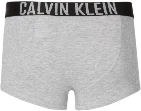 Calvin Klein UNDERWEAR boxershort set van 2 grijs donkerblauw