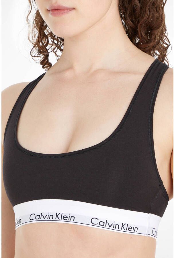 Calvin Klein UNDERWEAR niet-voorgevormde bh top zwart