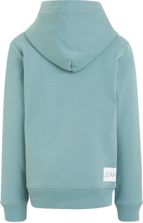 Calvin Klein unisex hoodie met logoprint lichtblauw