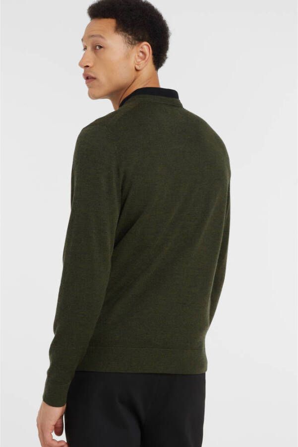 Calvin Klein wollen trui dark olive