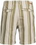CAST IRON Heren Broeken Chino Shorts Linen Stripe Groen - Thumbnail 6