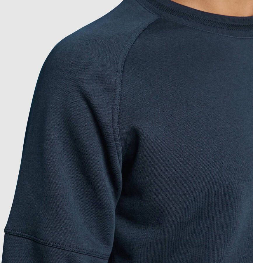 Cast Iron sweater met logo blauw