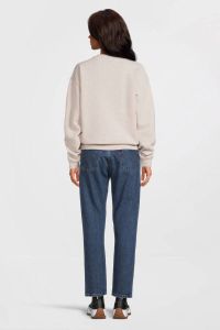 Catwalk Junkie oversized sweater SW HARMONY met printopdruk zand