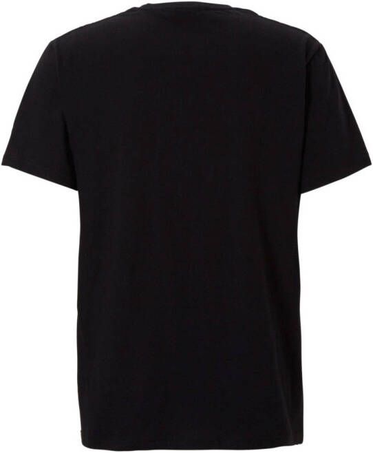 Ceceba +size basic ondershirt (set van 2) zwart