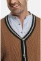 Charles Colby +FIT Collectie gebreid kabelvest DUKE STARKS Plus Size lichtbruin - Thumbnail 2