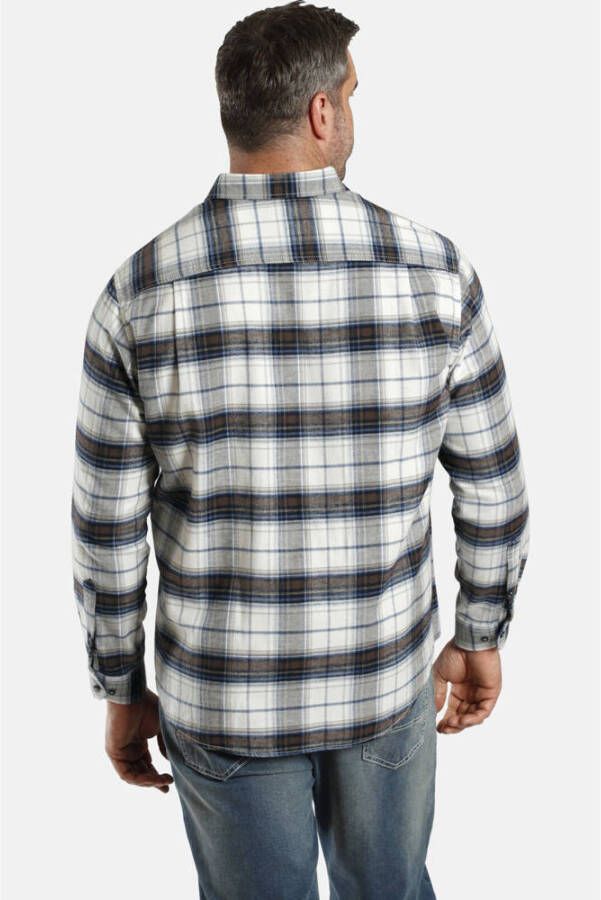 Charles Colby casual overhemd blauw