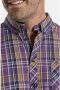 Charles Colby geruit oversized overhemd Plus Size DUKE LYN lila - Thumbnail 2