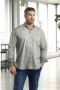 Charles Colby loose fit overhemd Earl Alec Plus Size groen - Thumbnail 2