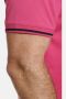 Charles Colby oversized polo EARL FEN Plus Size met contrastbies roze - Thumbnail 2