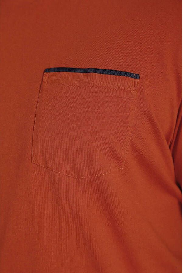 Charles Colby oversized T-shirt EARL PATON Plus Size oranje