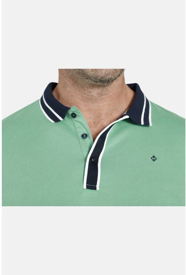 Charles Colby regular fit polo EARL FINGS Plus Size turqoise - Foto 2