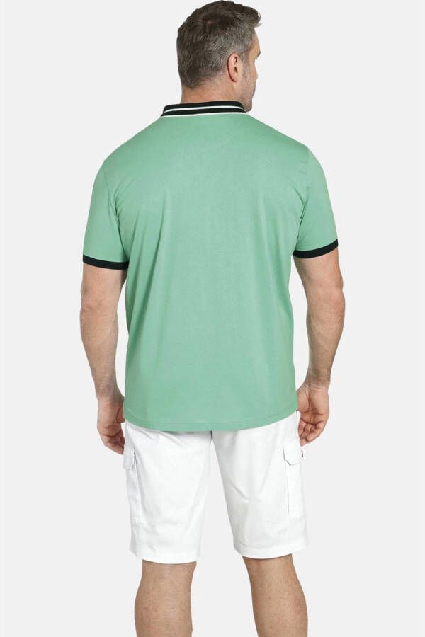 Charles Colby regular fit polo EARL FINGS Plus Size turqoise - Foto 3