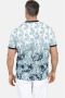 Charles Colby regular fit T-shirt EARL COLLYNS Plus Size met all over print blauw - Thumbnail 2