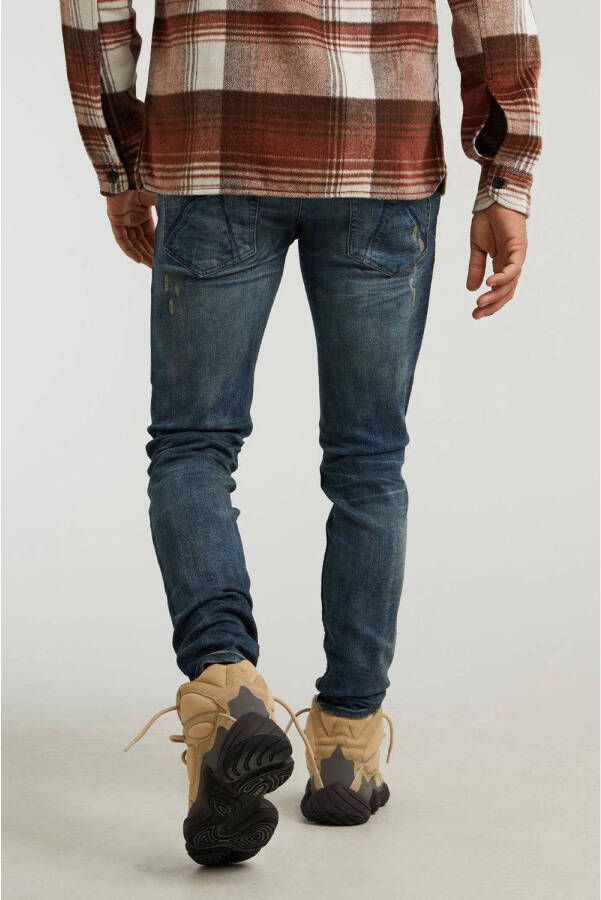 CHASIN' slim fit jeans Ego Vann mid blue repair