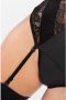 Christine le Duc wetlook jarretel bustier met string Vesper zwart - Thumbnail 2