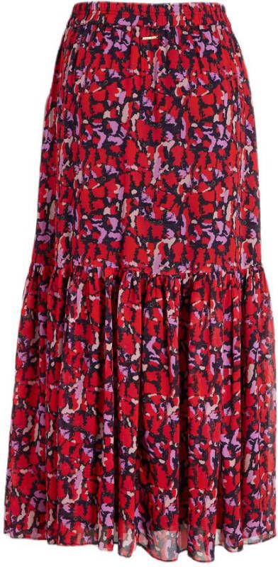 Circle of Trust maxi rok Indy skirt met all over print rood