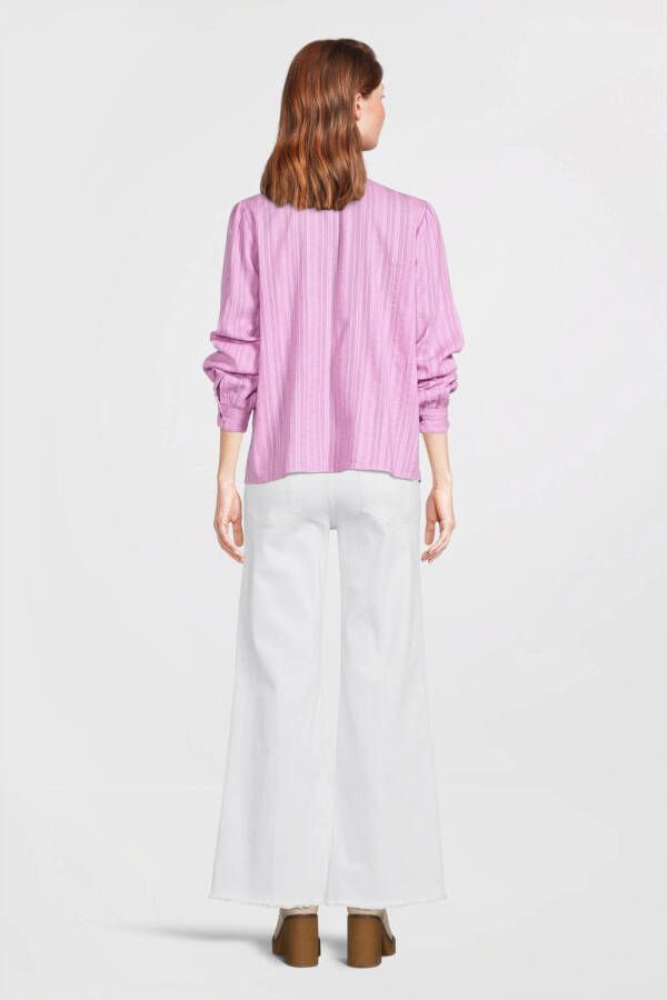 Circle of Trust top Jayla blouse met borduursels violet