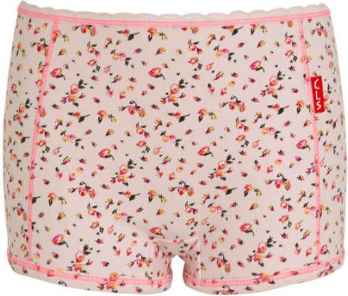 Claesen's gebloemde short set van 2 roze