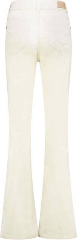 Claudia Sträter fleur flared jeans met stretch velours
