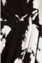 Claudia Sträter jurk met all over print en plooien zwart wit - Thumbnail 3