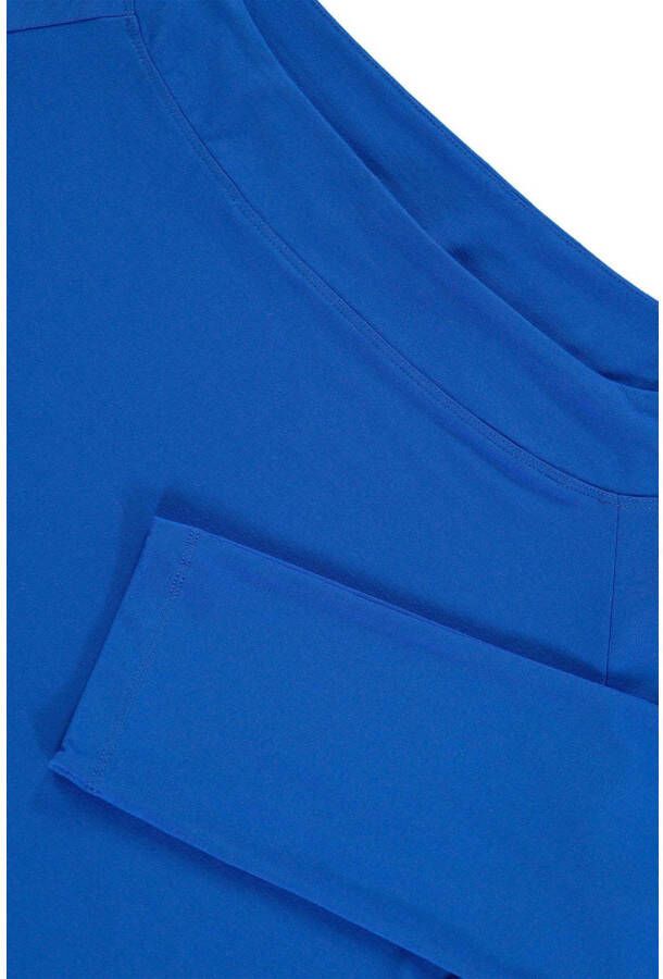 Claudia Sträter jersey top met boothals blauw