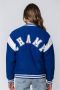 Colourful Rebel baseball jacket Sen met logo en patches blauw geel - Thumbnail 2