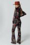 Colourful Rebel gebloemde high waist flared broek Jolie Big Flower Velvet Flare Pants multicolor - Thumbnail 6